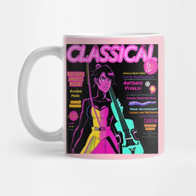 Classical music in neon by The Illegal Goat Company